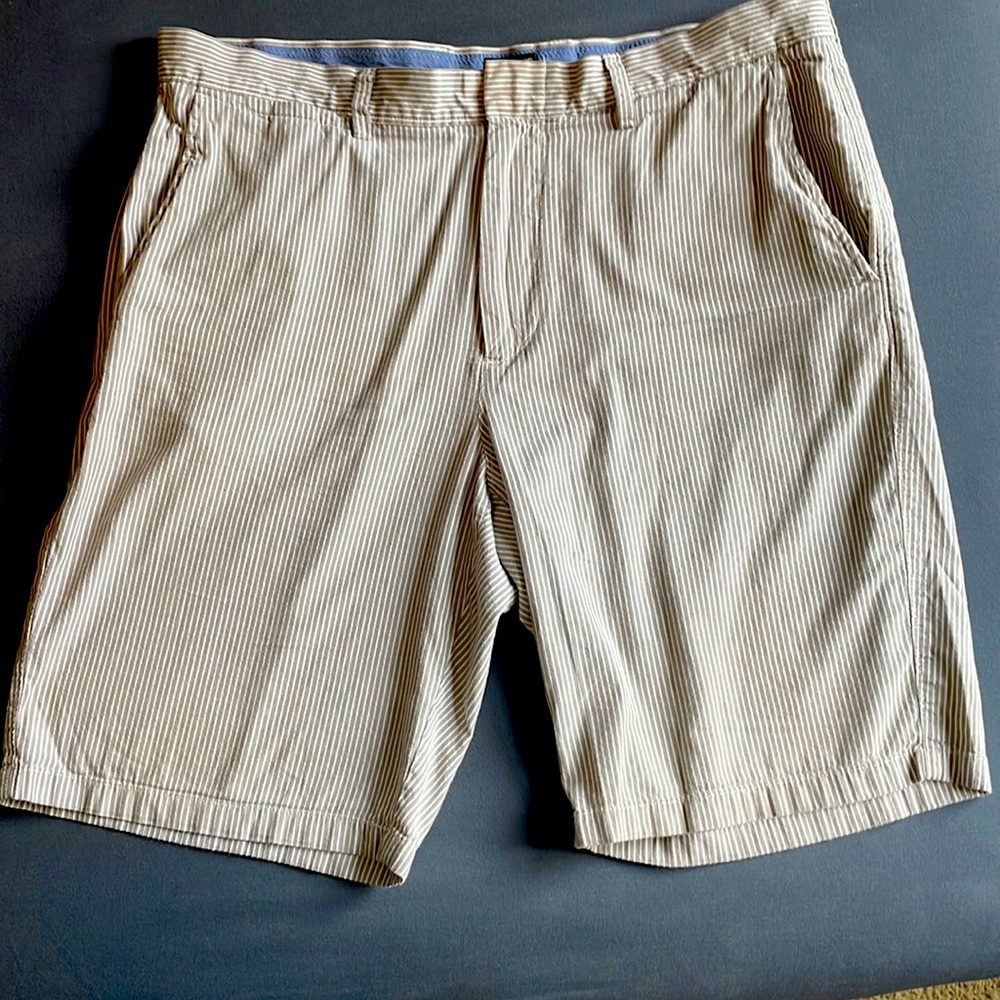 JCrew Striped khaki Shorts 36”